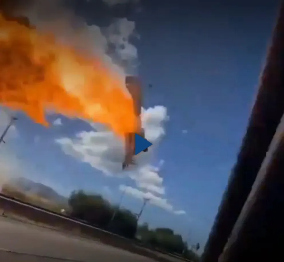 Impactante video: un avión se estrelló en Chile y murió el piloto