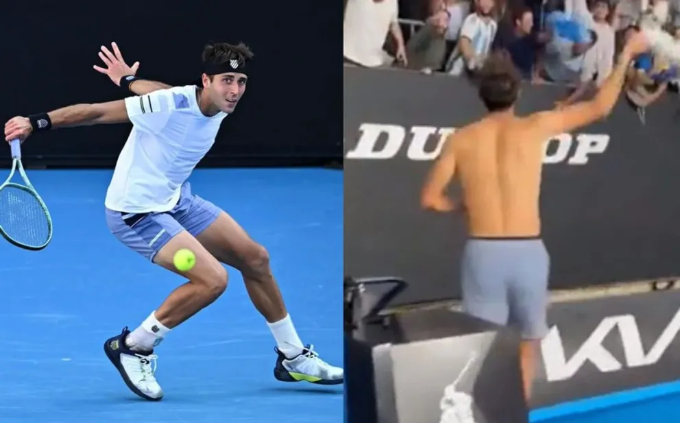 Etcheverry ganó otro partidazo y avanza firme en Australia: el alocado festejo con la hinchada