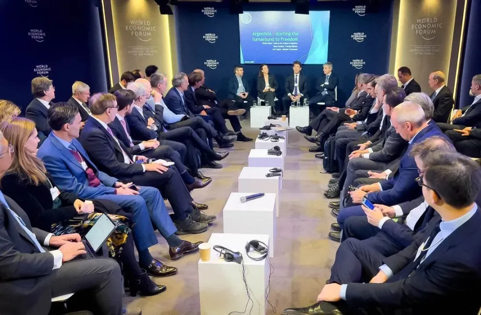 Calificaron como "positivos" los encuentros con empresarios y el FMI en Davos
