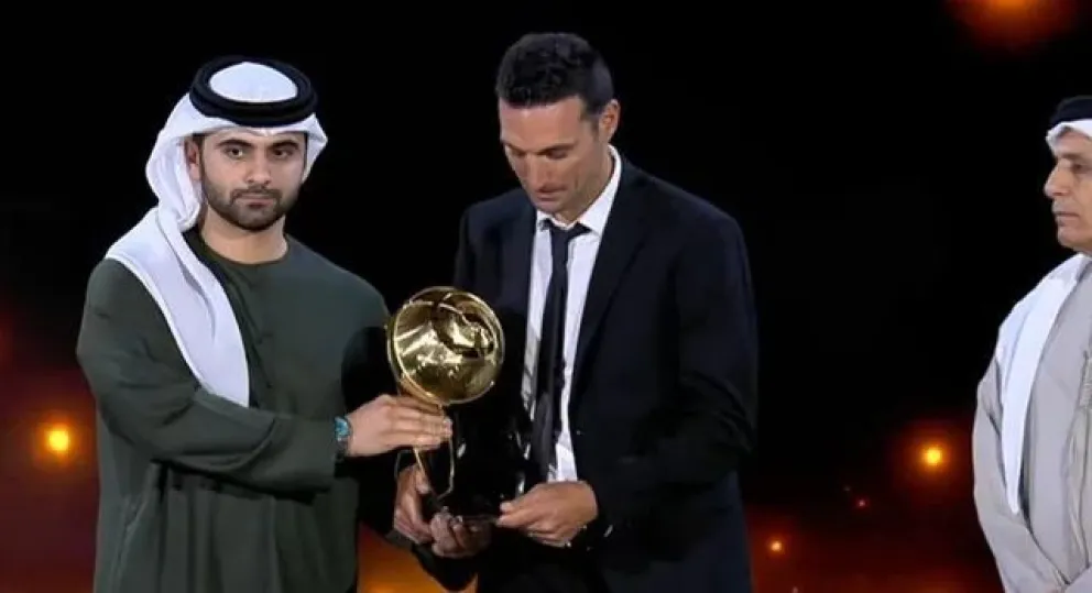 Lionel Scaloni fue reconocido en los Globe Soccer Awards