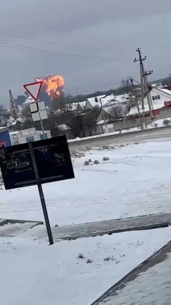Un avión ruso se estrelló cuando transportaba prisioneros de guerra ucranianos