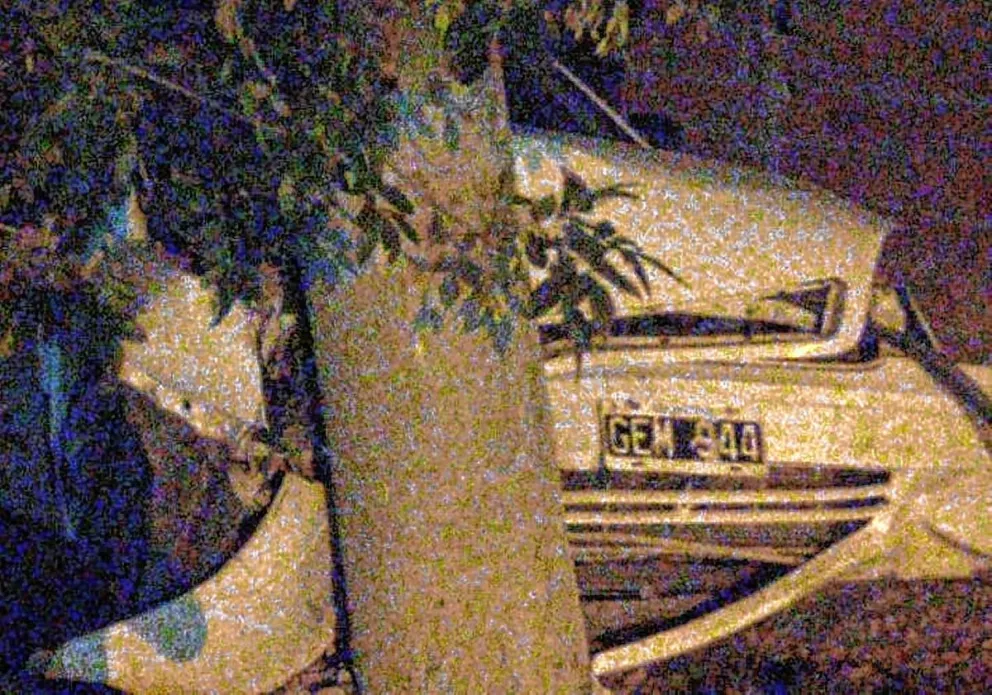 Conductor alcoholizado terminó preso por atacar a un policía tras estrellar el auto contra un poste de luz