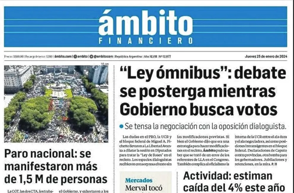 Ámbito Financiero dejará de publicar su edición de papel