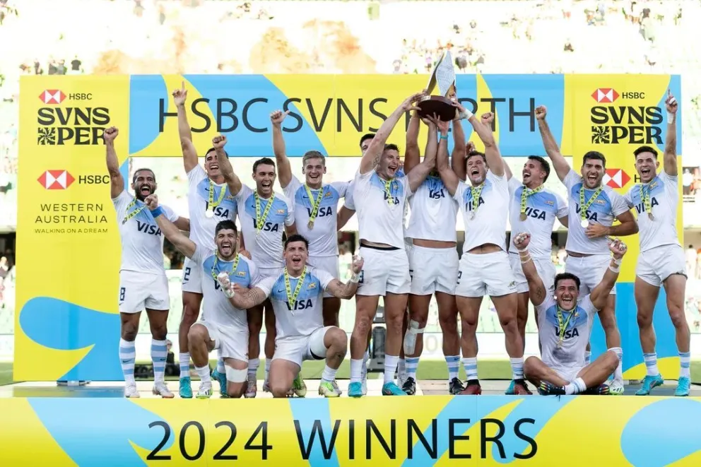 Los Pumas 7s vencieron a Australia y se consagraron campeones en Perth