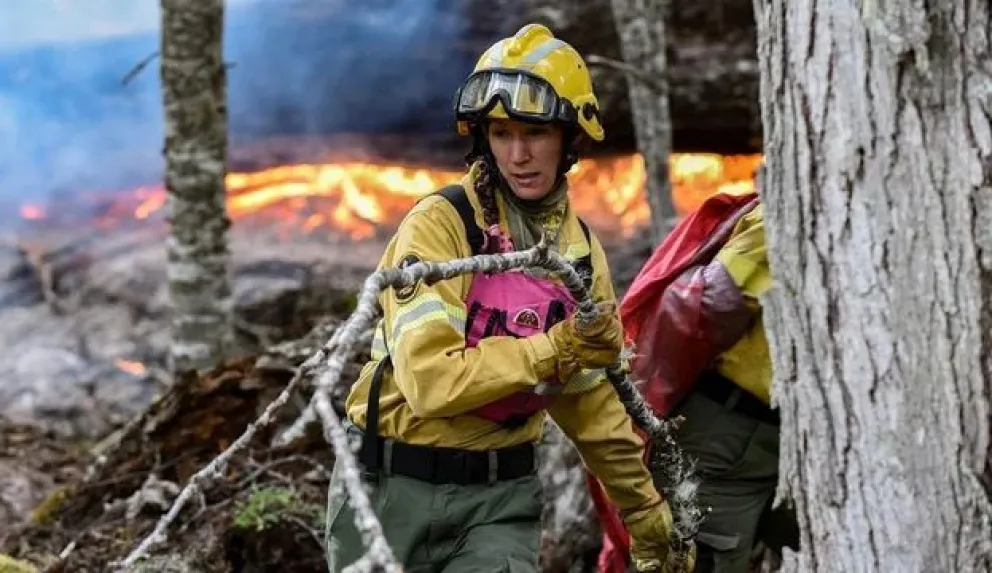 El fuego en el Parque Los Alerces ya arrasó con 2.300 hectáreas de bosque nativo