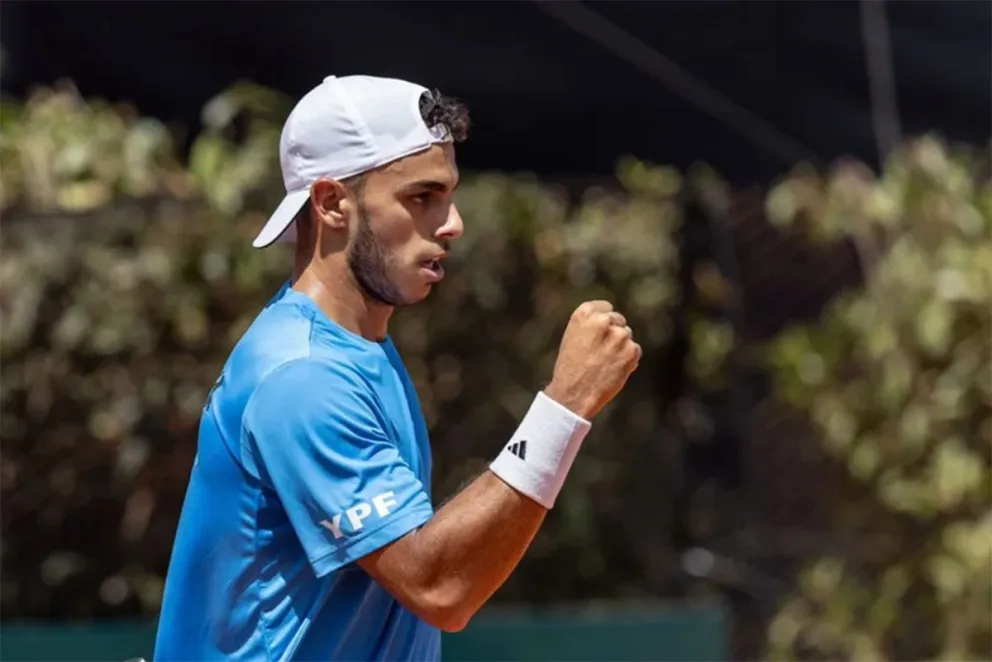 Cerúndolo abrió la serie de Copa Davis ante Kazajistán con un triunfo
