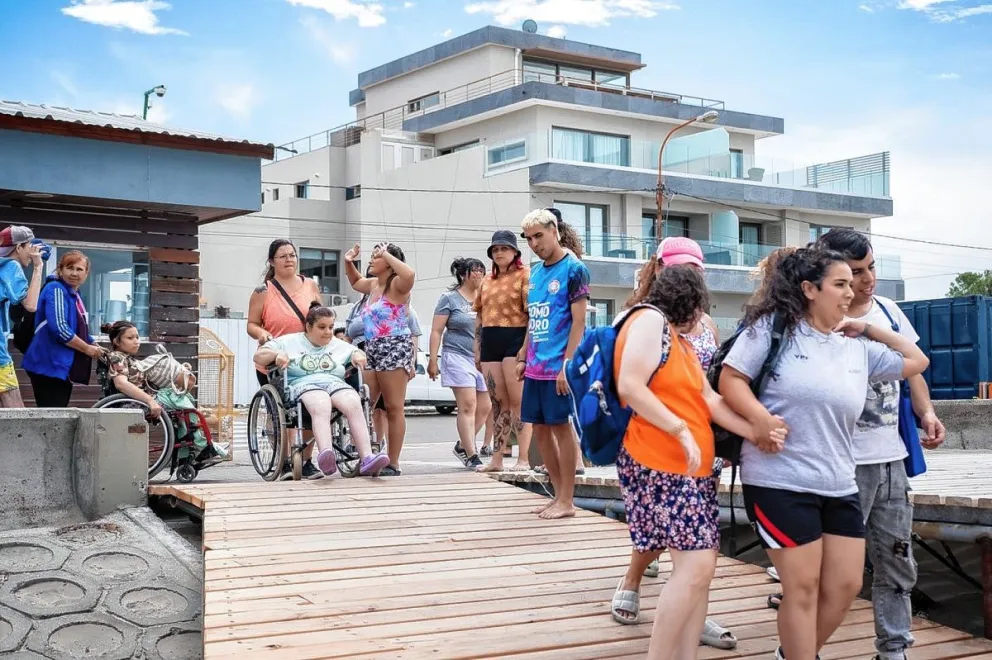 Eventos inclusivos en la playa de Rada Tilly