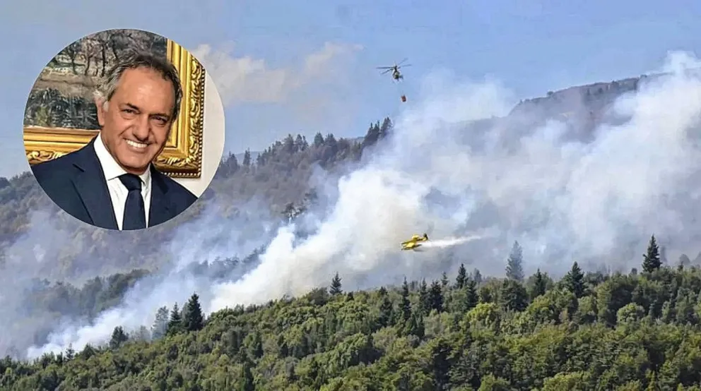 Scioli llega el miércoles a Chubut para monitorear el incendio en "Los Alerces"