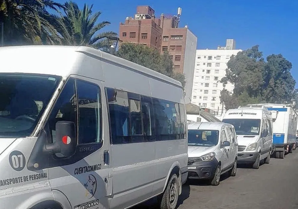 Transportistas de personas con discapacidad se movilizaron en Comodoro