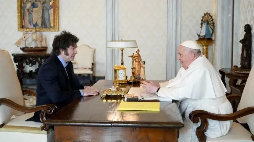 Milei y Francisco estuvieron reunidos más de una hora en el Vaticano