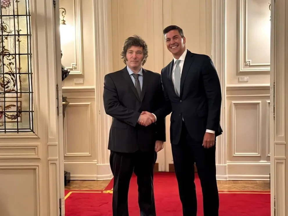 Milei recibió en la Rosada a su par de Paraguay para repasar la agenda conjunta