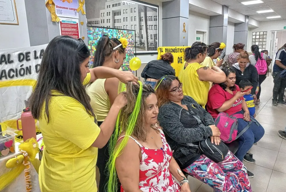Se sumó mucha gente a la jornada de concientización sobre el cáncer infantil