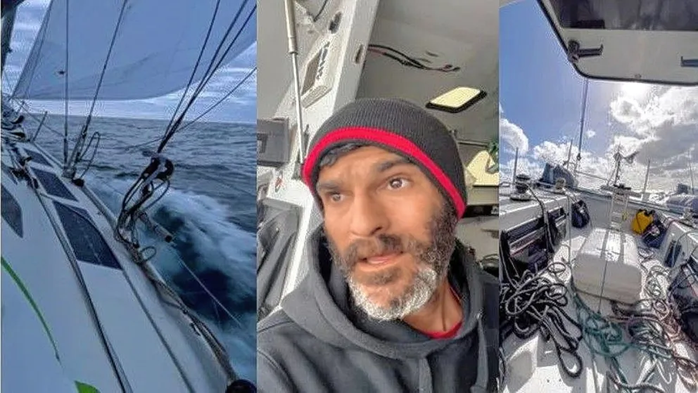 La Armada coordinó el exitoso rescate de un velero norteamericano