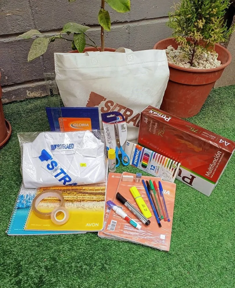 El SITRAED comenzará en los próximos días con la entrega de kits escolares y guardapolvos a sus 3.200 afiliados