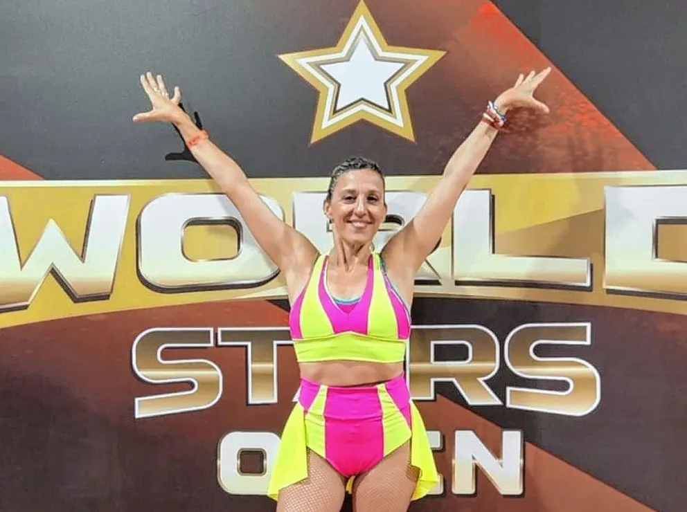 Lorena Alos estuvo en el Open Latino Expo Fitness de Colombia