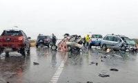 Terrible accidente sobre Ruta 3 se cobra la vida de tres personas