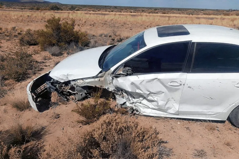 Choque de autos con una mujer herida en la ruta 3
