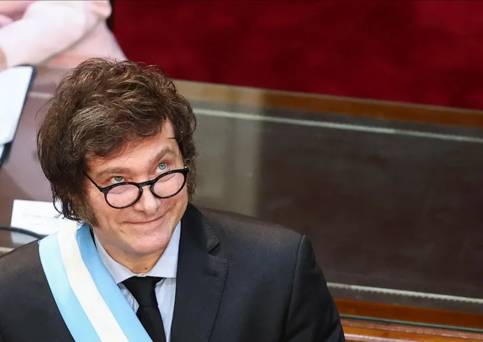 "Soy el segundo presidente con mejor imagen del mundo", aseguró Milei
