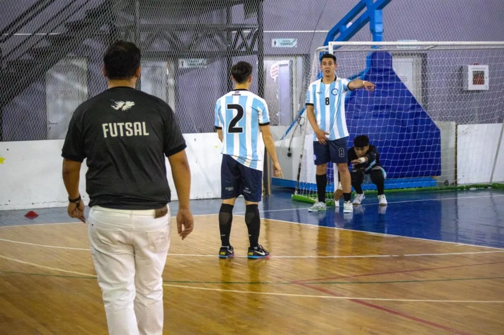 La Selección Argentina de Fútbol de Salón realizó una exhibición en Cañadón Seco