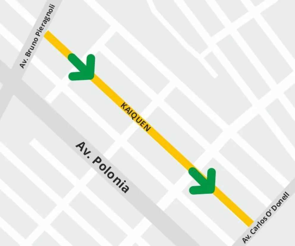 Cambia la circulación de calle Kaiquen