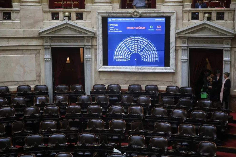 Se cayó la sesión pedida por la oposición para tratar la reforma jubilatoria: la UCR no dio quórum y ayudó al oficialismo