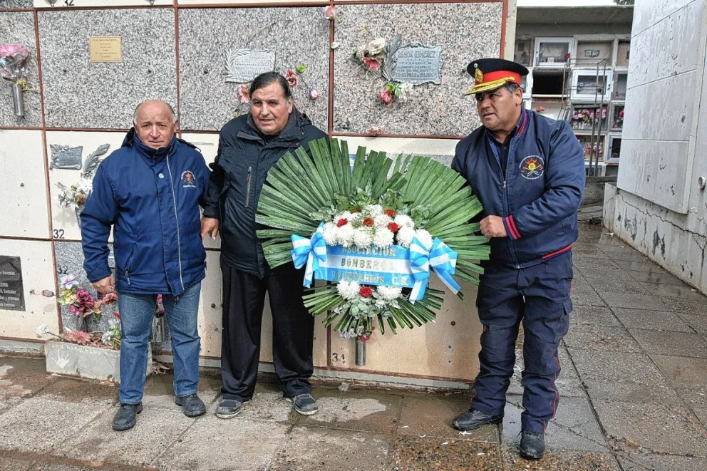 Recordaron al bombero Luis Gramajo a 8 años de su fallecimiento en cumplimiento del servicio