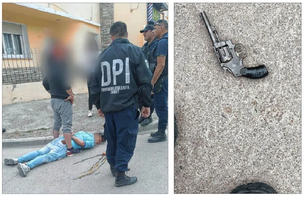 Apuntó con un revólver a un policía a quien confundió con otra persona, y fue detenido