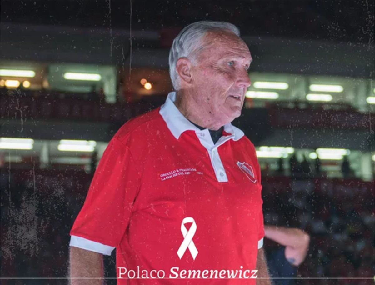 Murió el "Polaco" Semenewicz, gloria de Independiente, en el predio de Villa Domínico