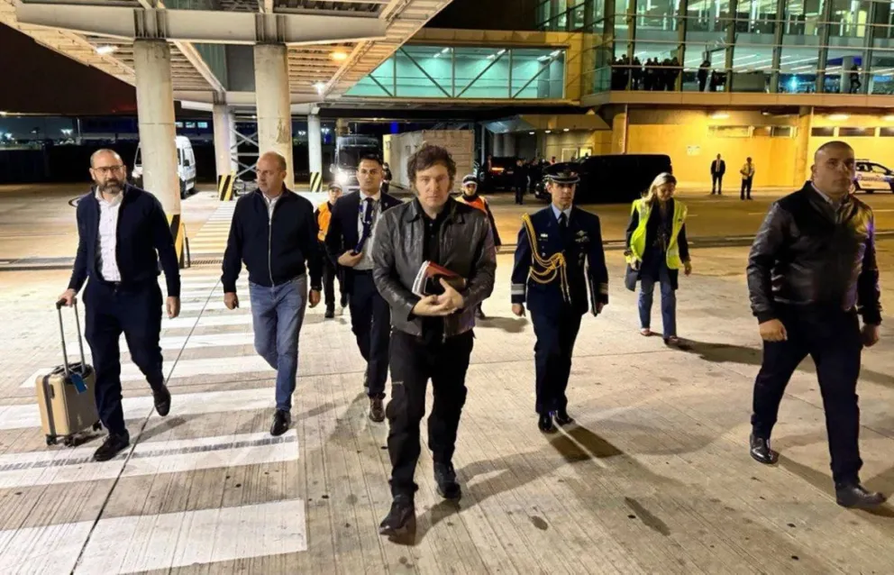 Milei llegó a Miami, en su segunda visita a Estados Unidos desde su asunción