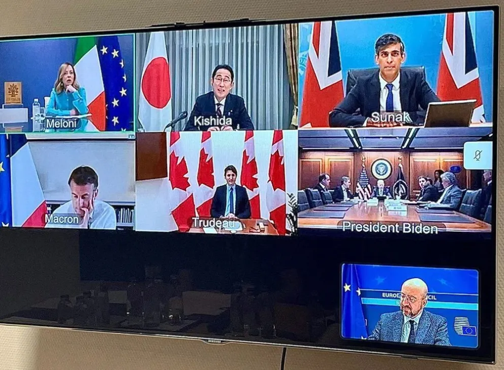 El G7 condenó los ataques de Irán a Israel y advirtió por el riesgo de una escalada