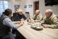 Macharashvili se reunió con el nuevo coronel de la IX Brigada Mecanizada del Ejército