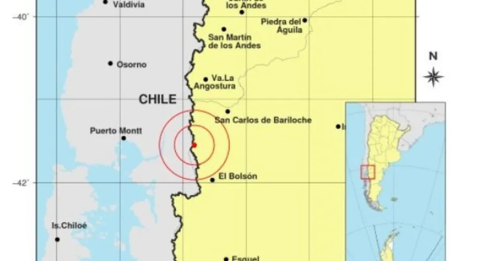 Fuerte sismo superó límites de “temblores superficiales” entre Bariloche y El Bolsón