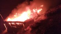 Se incendio una vivienda en la zona del Faro y las pérdidas fueron totales