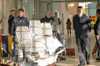 Se realizó la apertura de la muestra de maquetas navales por el Día de la Armada Argentina