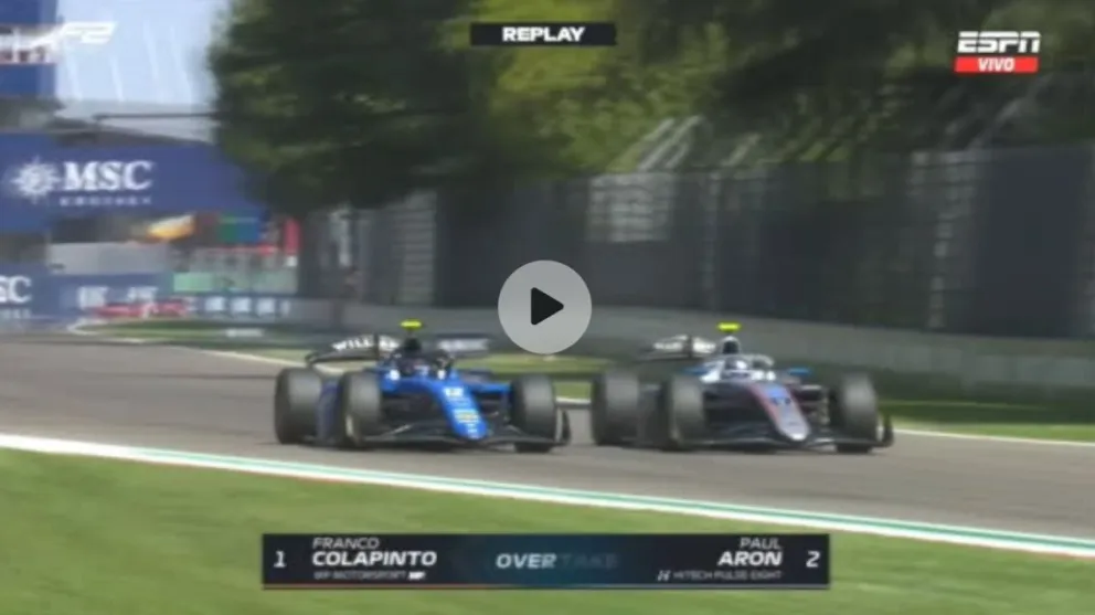 Video: la magistral maniobra de Colapinto para homenajear de la mejor manera a Traverso