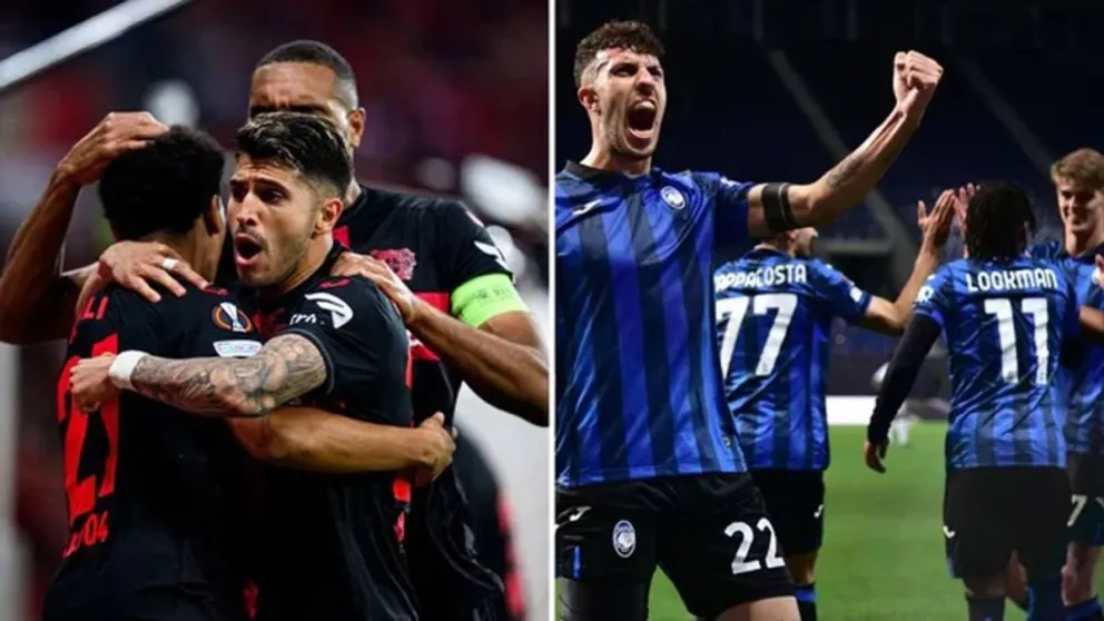 Se define la Europa League entre Atalanta y Bayer Leverkusen, con al menos un argentino campeón asegurado