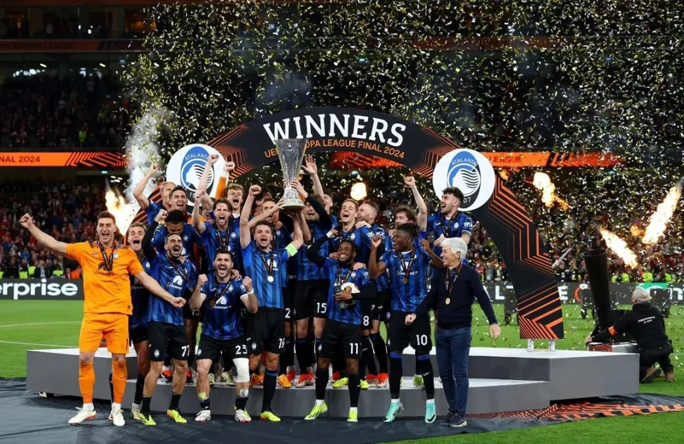 Europa League: Con Musso en el arco, Atalanta le ganó al Bayer Leverkusen y gritó campeón