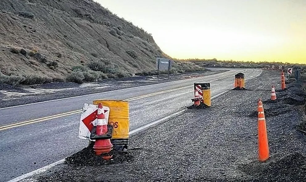 Rápida respuesta de Vialidad Nacional ante la crítica situación vial de Ruta 3