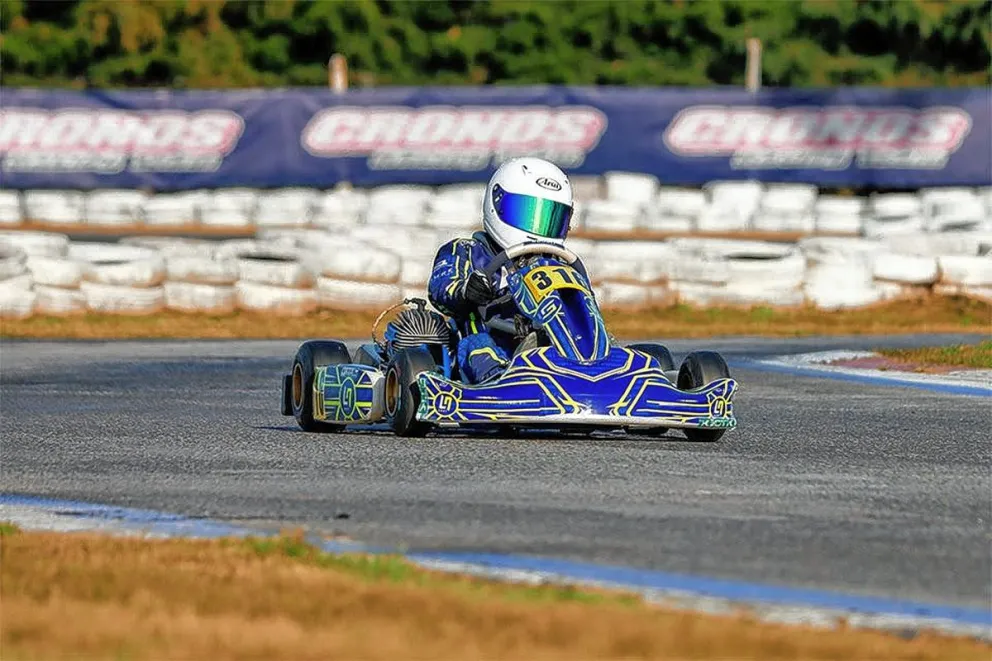 Valentino Fuentes terminó octavo en el IAME Series Argentina