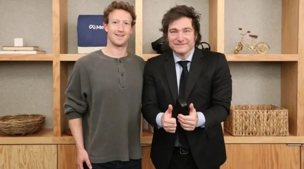 Milei y Zuckerberg: el Presidente cerró su viaje a San Francisco en busca de inversiones tecnológicas