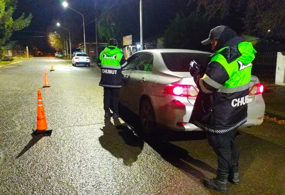 El Gobierno del Chubut retiró de circulación a 54 conductores alcoholizados 