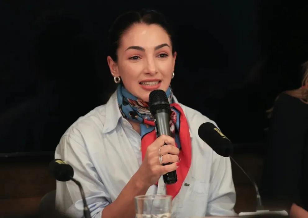 La emoción en la conferencia de Thelma Fardín tras la condena a Darthés