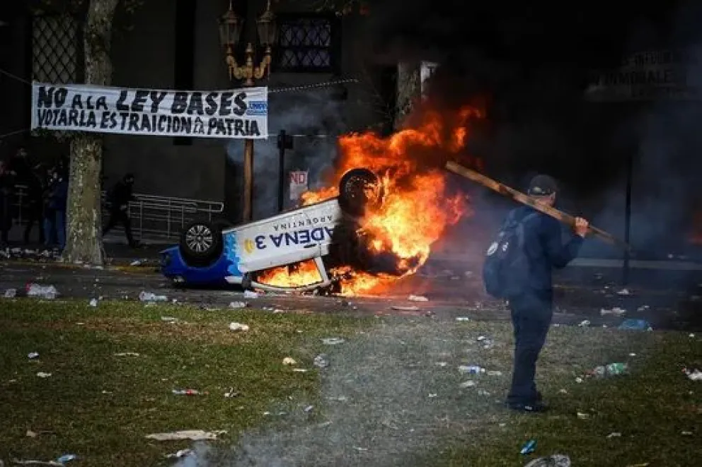 Al menos 22 detenidos por los incidentes en las inmediaciones del Congreso