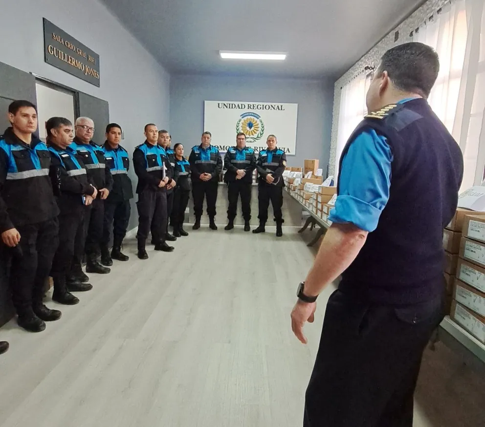 Entregaron equipamiento policial de última tecnología a la Unidad Regional de Comodoro Rivadavia