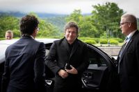 Tras su paso por el G7, Milei arribó a Suiza para participar de la cumbre por Ucrania