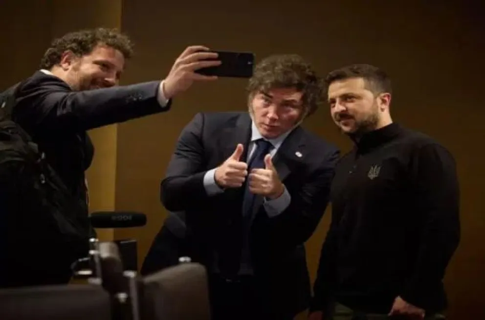"Acto hostil", la crítica del Gobierno ruso a Milei por su acercamiento a Zelenski