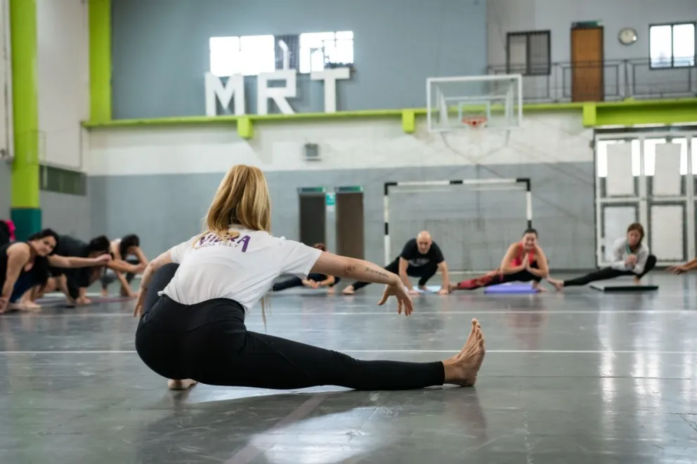Comenzó "Vibra Rada Tilly": el festival de yoga y bienestar