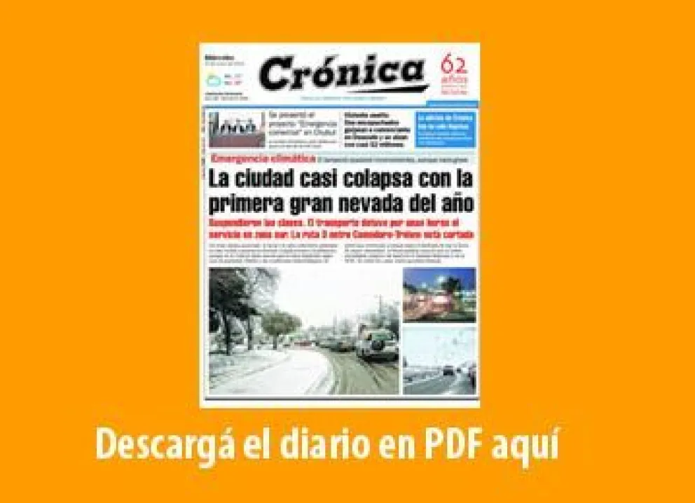 Debido a las condiciones climáticas, el diario se entrega hoy en forma digital