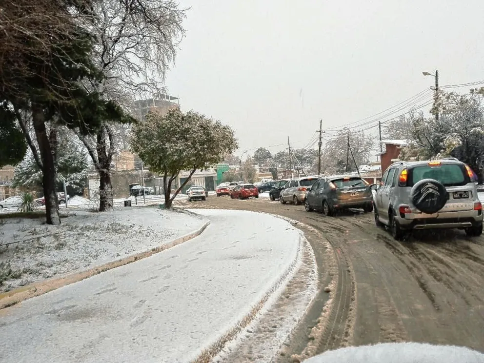 Estado de situación de calles esta mañana en Comodoro Rivadavia