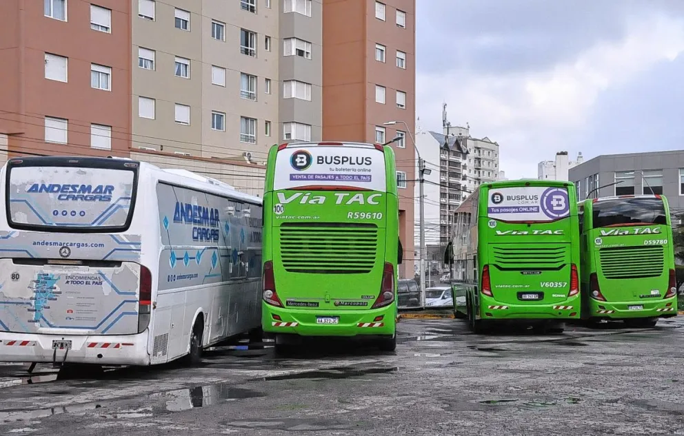 Siete autobuses de larga distancia quedaron varados en la Terminal de Ómnibus con 100 pasajeros a bordo